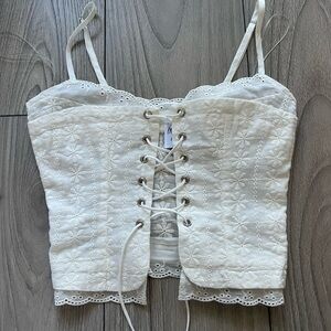 Princess Polly embroidered corset top